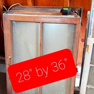 Old Vintage Wooden Framed Windows